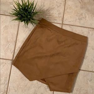 Suede Mini Skirt